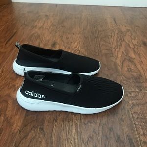 Adidas Slip-On Black/White Shoe Size 8 Foam Insert